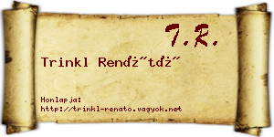 Trinkl Renátó névjegykártya