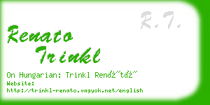 renato trinkl business card